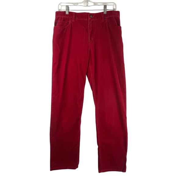 Lauren Jeans Co corduroy pants in cranberry-red, size 8, EUC - Picture 1 of 9